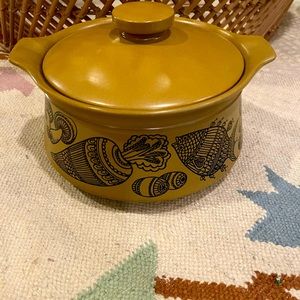 Vintage Unique Shafford Pottery Mushroom Crock